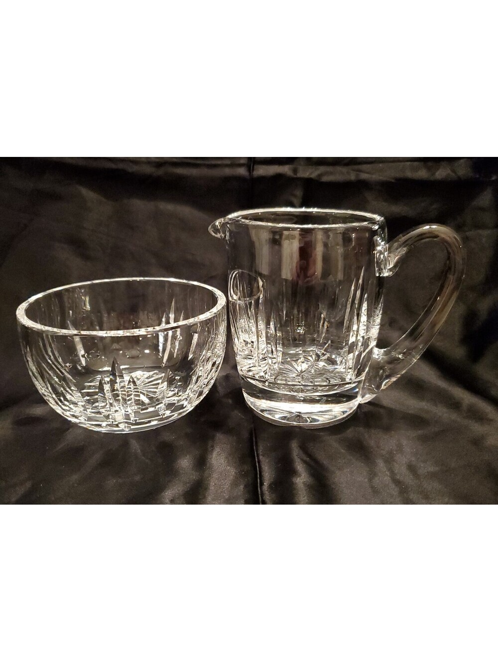 Waterford Crystal Open Sugar and Creamer